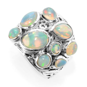 SS MULTI SHAPE OPAL RING