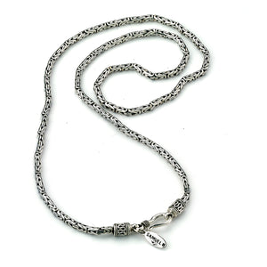 SS 2.5MM BYZANTINE CHAIN IN 18"