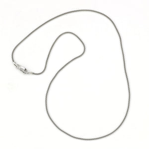 SS 18" OXIDIZED 1.4MM THIN POP CORN CHAIN