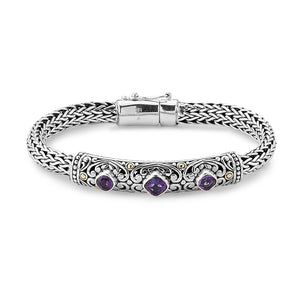 SS/18K TULANG NAGA AMETHYST BRACELET